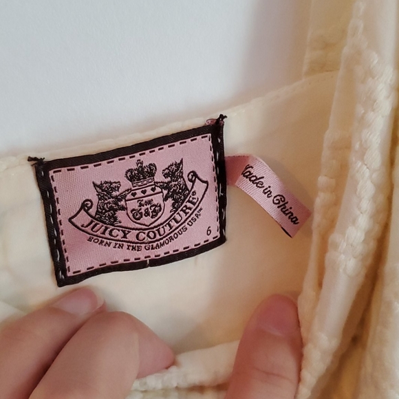 EUC Cream Juicy Couture Dress - Picture 2 of 6